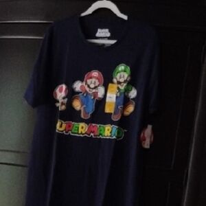 Nintendo Blue Short Sleeve Tee for Casual Comfort